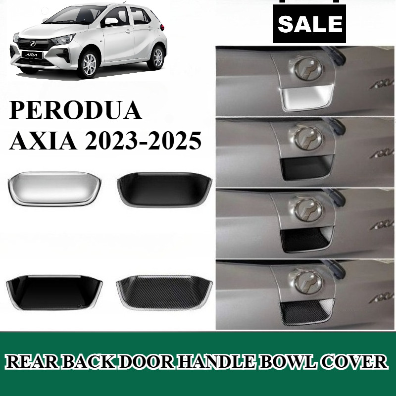 PERODUA NEW AXIA 2023 2024 2025 ABS CARBON FIBER REAR BACK DOOR HANDLE ...