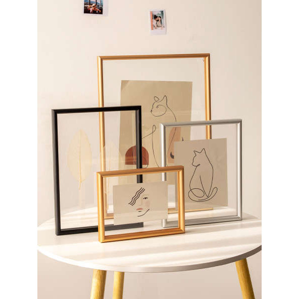 frame gambar aesthetic frame gambar a4 Bingkai foto meja logam mewah ...