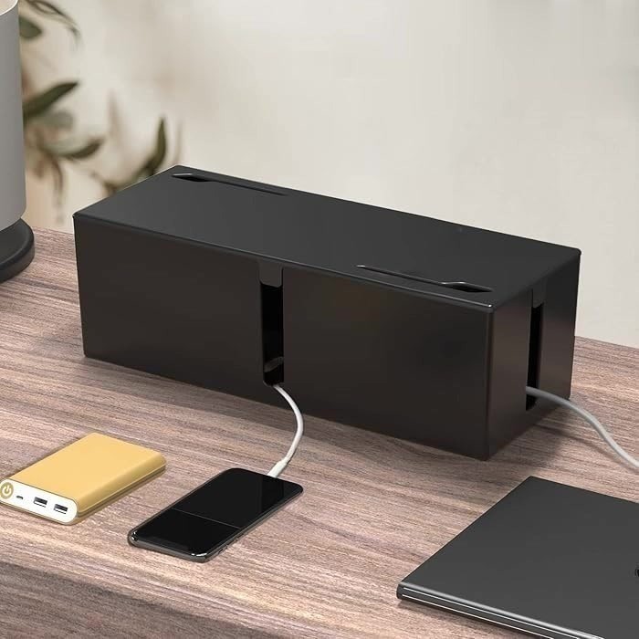 Cable Box Large Wire Cable Organizer Storage Box Cable Cord Plug Socket