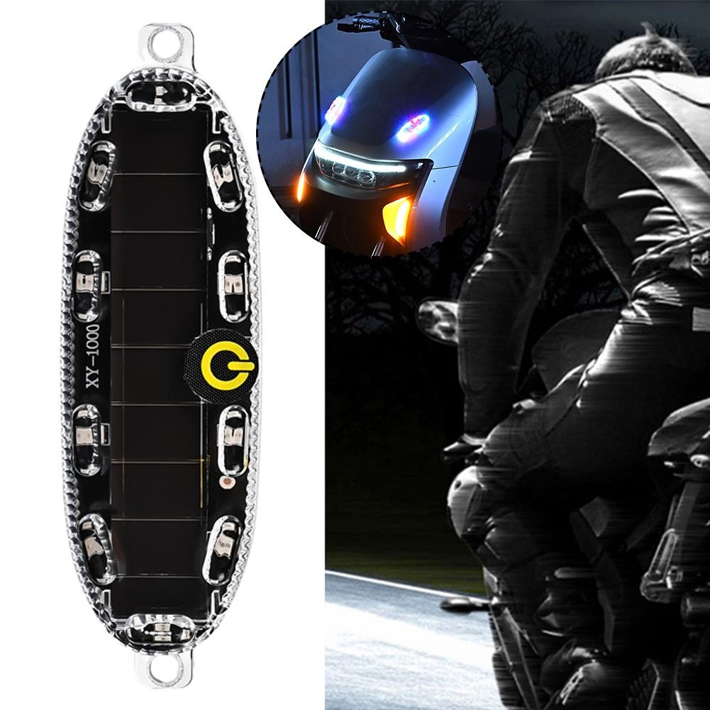 Motorcycle Electric Tricycle Warning Light Car Led Flashing Solar Light
