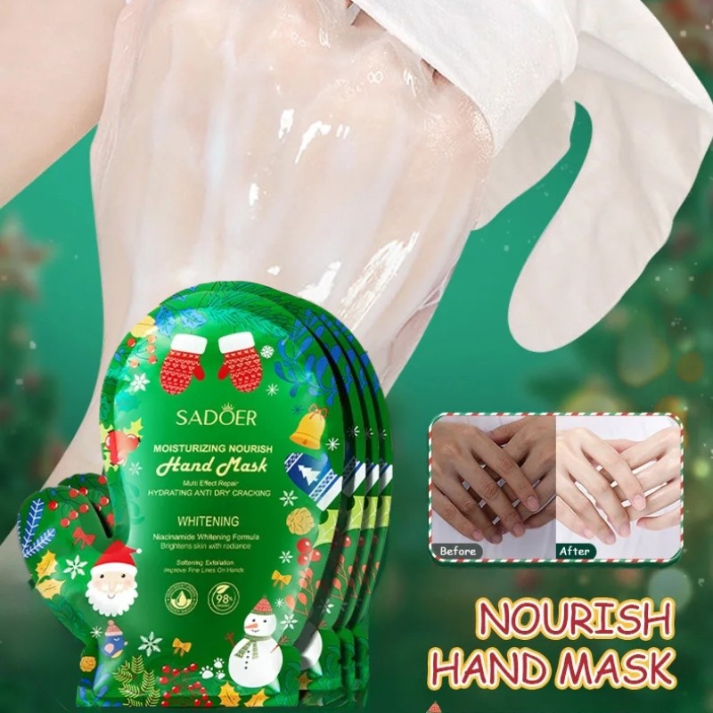 Christmas Hand Care Mask Anti-Cracked Repair Product Removal Dead Skin ...