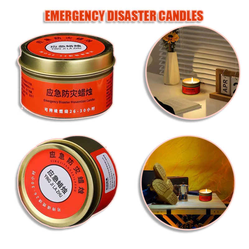 Stansport Slow Burn Emergency Candles – 2 Pack, Camping Storm Survival Lanterns