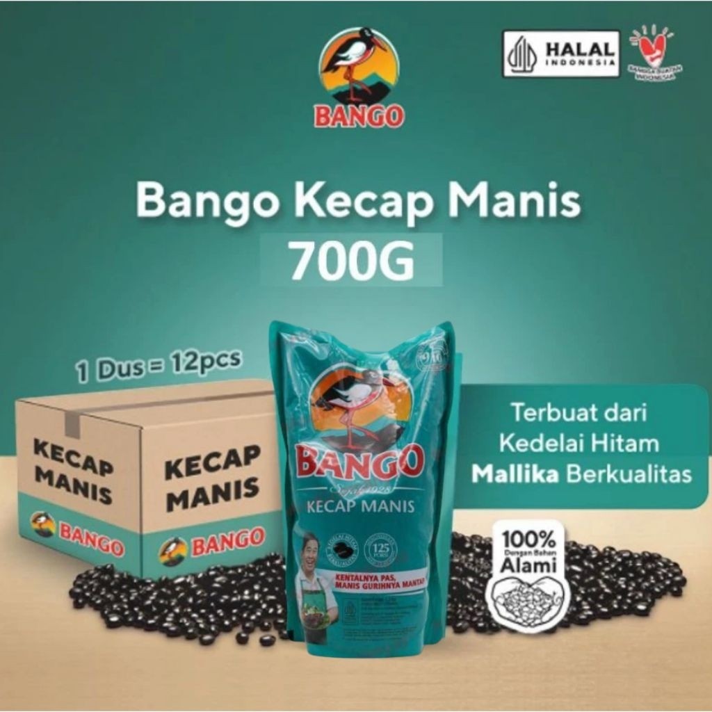 Kecap Cap Bango Rasa Manis/Hitam Gurih kemasan Pouch//harga untuk ...