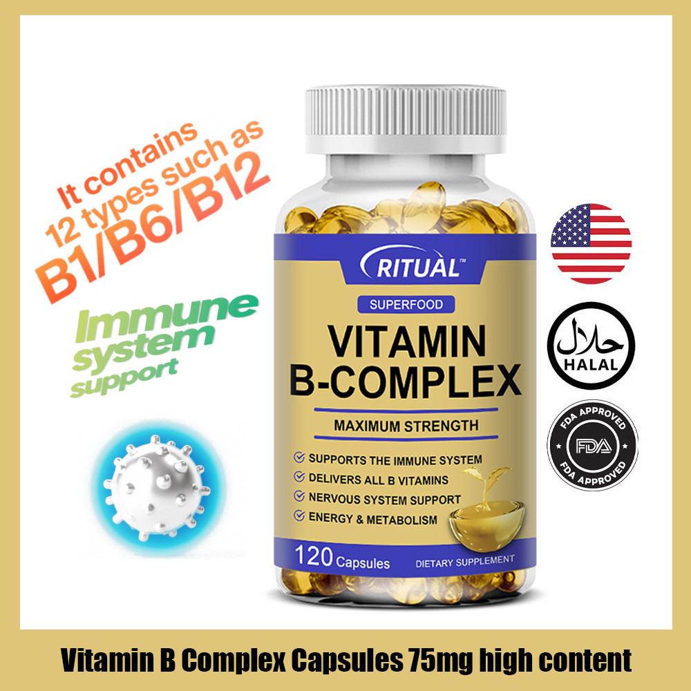 Ritual Vitamin B Complex Capsules 75mg high content | Contains 12 kinds ...