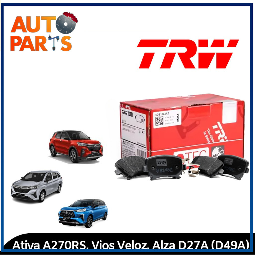 TRW Perodua Ativa A270RS, Alza D27A (2022-) Facelift, Toyota Veloz ...