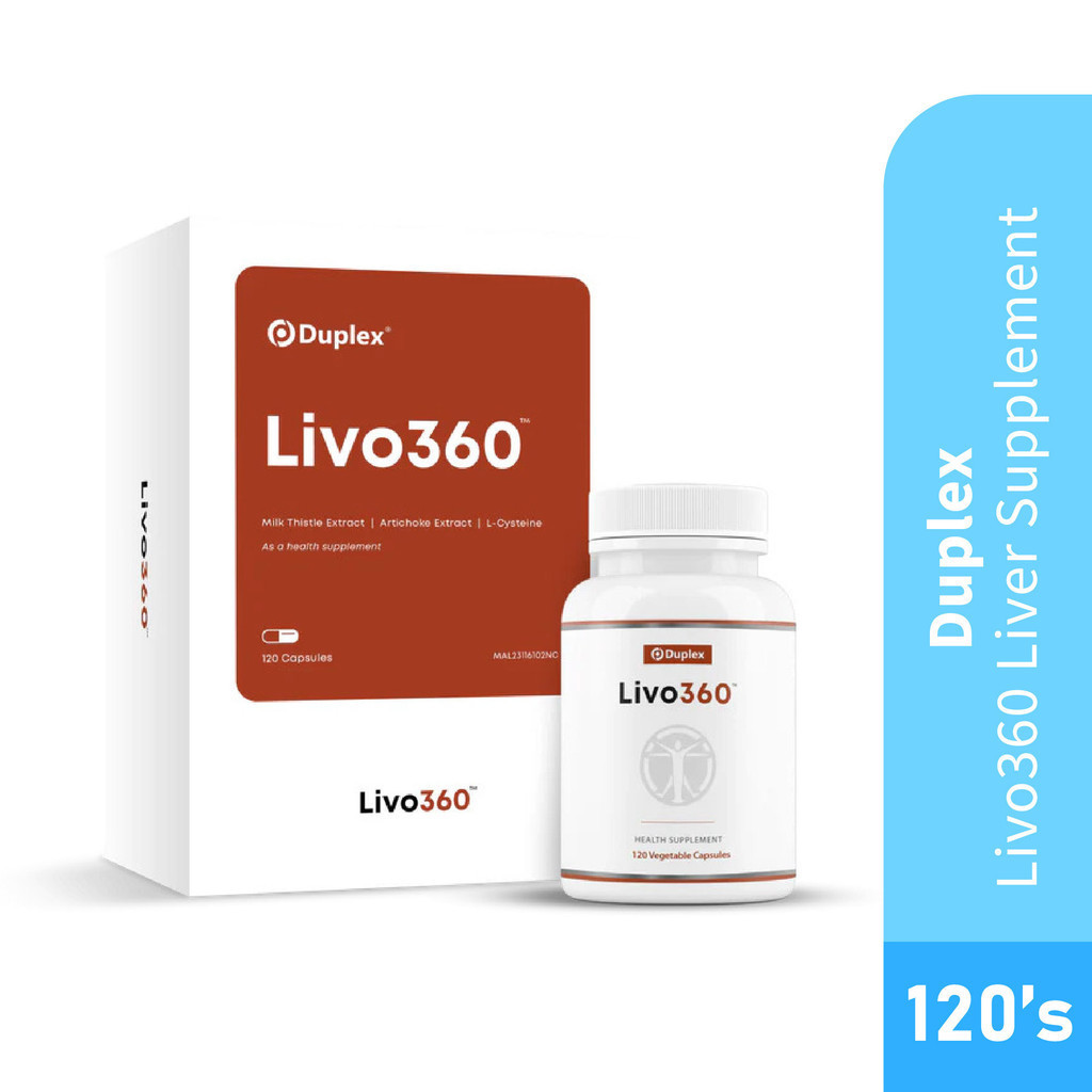 Duplex Livo360 Liver Supplement as Liver Detox (护肝) Pharmacy 120's Shopee Malaysia