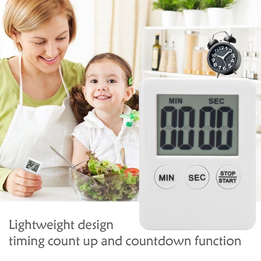 LED counter displays alarm clock, manual electronic countdown timer ...