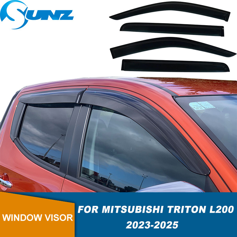 Side Window Visor For Mitsubishi Triton L200 Strada 2023 2024 2025 Weathershield Sun Rain