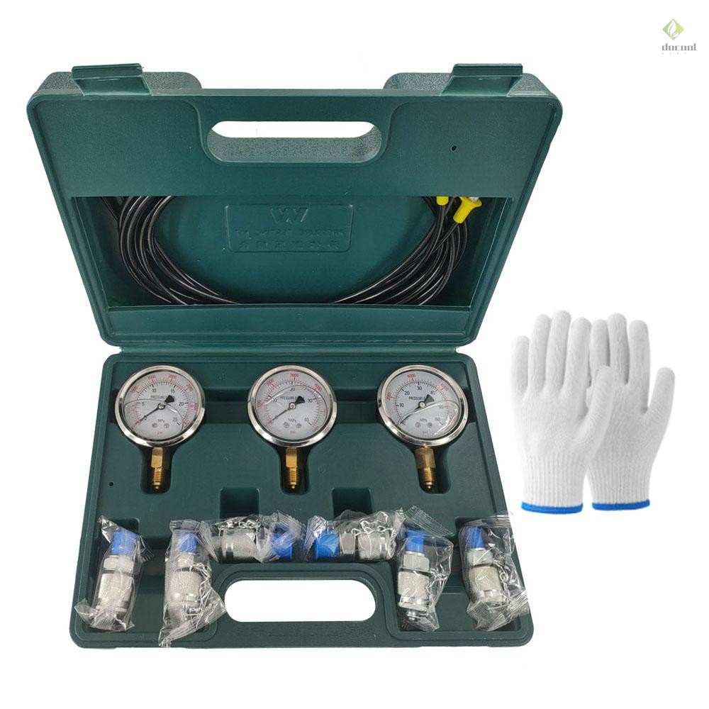 Hydraulic Pressure Gauge Kit Excavator Hydraulic Kit Pressure Meauring