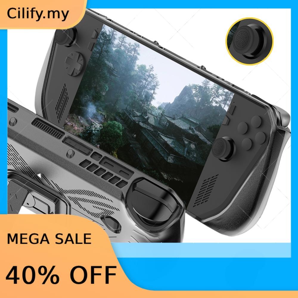 For Asus ROG Ally X TPU Protective Shell with Thumb Stick Cap Screen ...