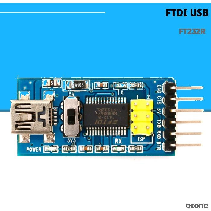 FTDI BASIC PROGRAM DOWNLOADER USB TO TTL FT232 FOR ARDUINO | Shopee ...