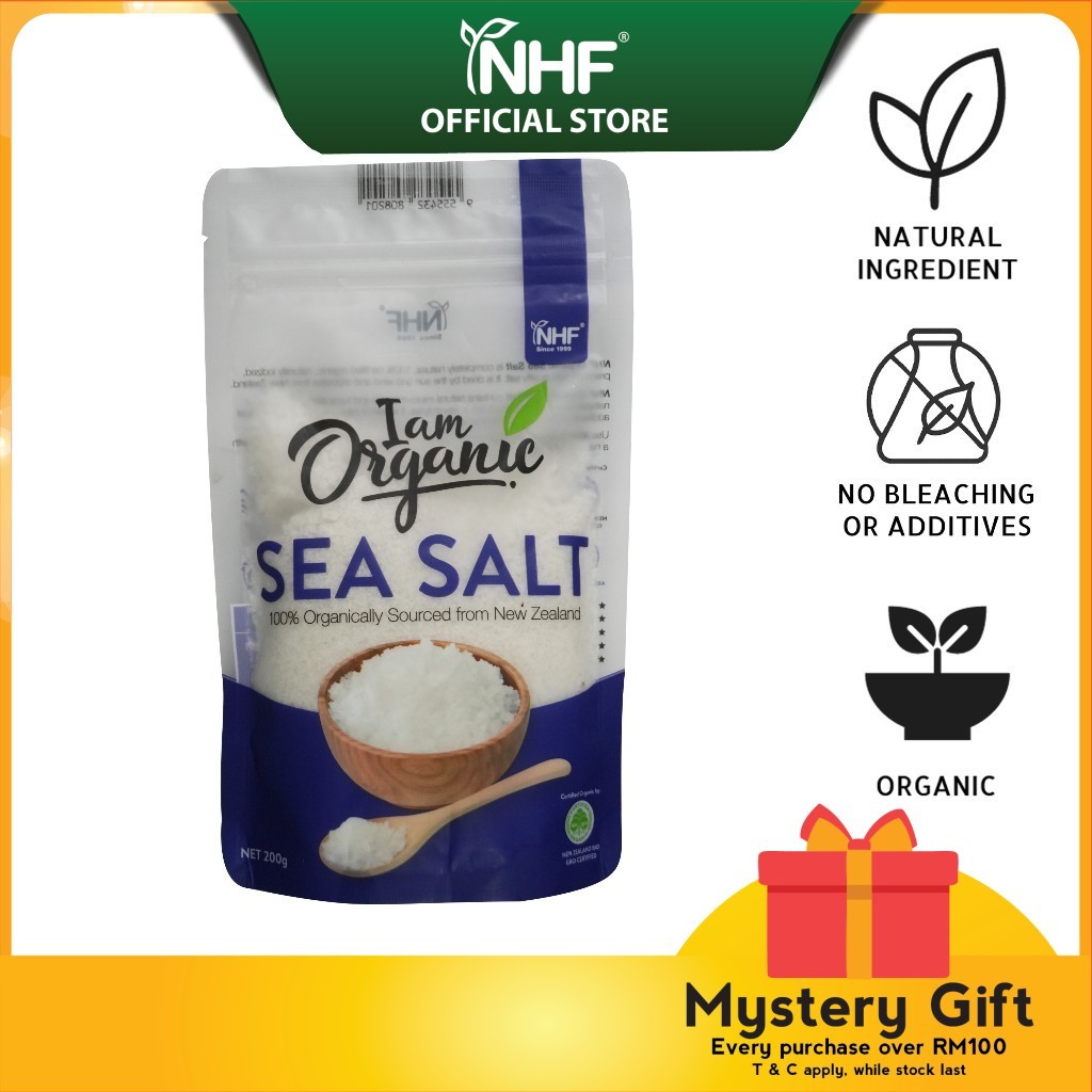 NHF I am Organic New Zealand Sea Salt (Fine) | Garam Laut Organik Halus ...