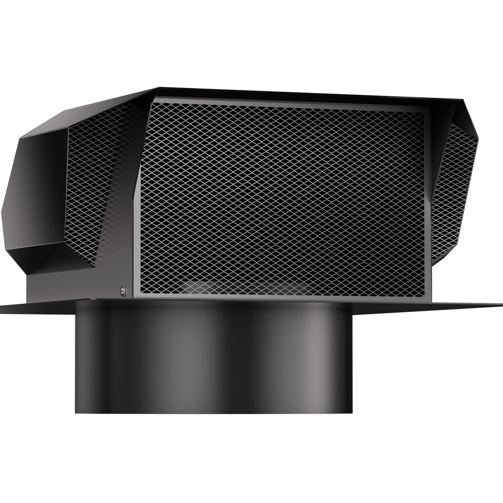 Hon&Guan 8 Inch Roof Vent Cap - Galvanized Steel Bathroom Exhaust Vent
