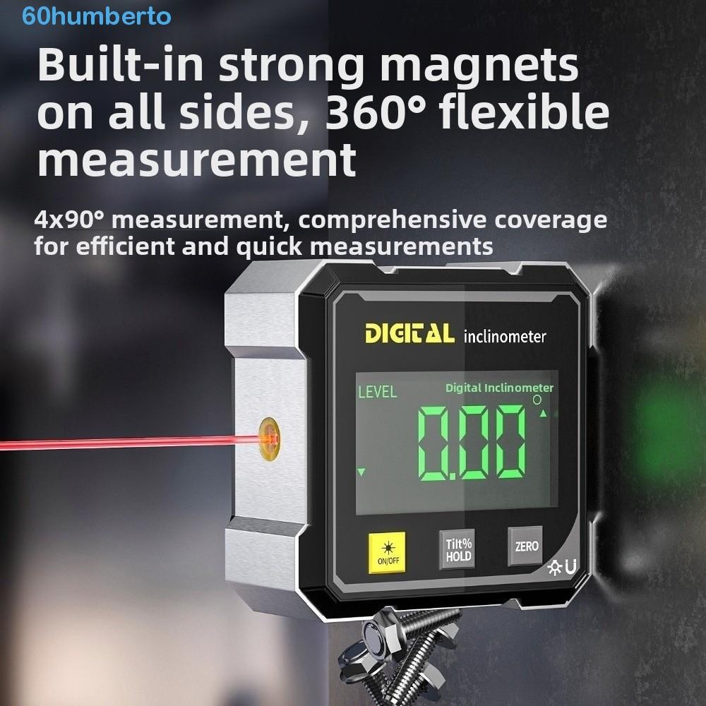 HUMBERTO Display Angle Gauge, Accurate Four Sided Level Protractor ...