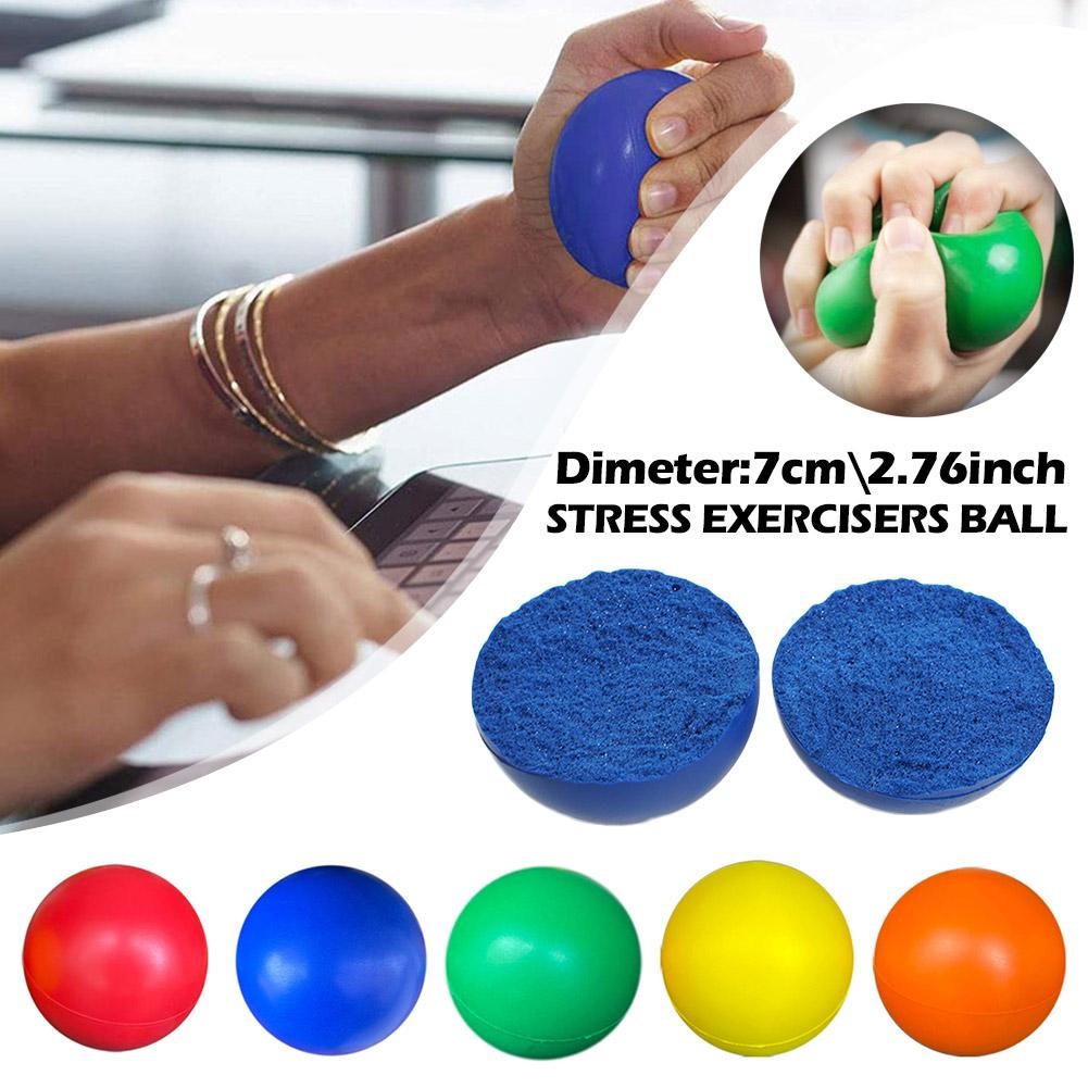 Stress Relief Ball Hand Expander Grip Ball Strengthen Exerciser Trainer ...