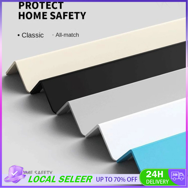1M PVC Corner Protection Strip No Hole Ceiling Tile Bumper Crimping ...