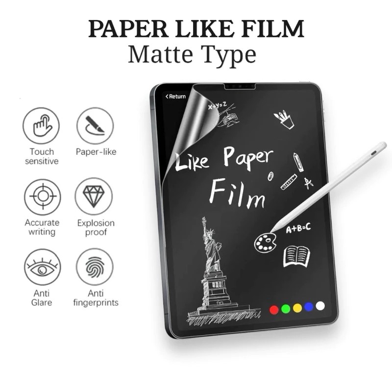 Matte Paperlike Screen Protector Compatible For iPad 10 2022 9 Air 4 ...