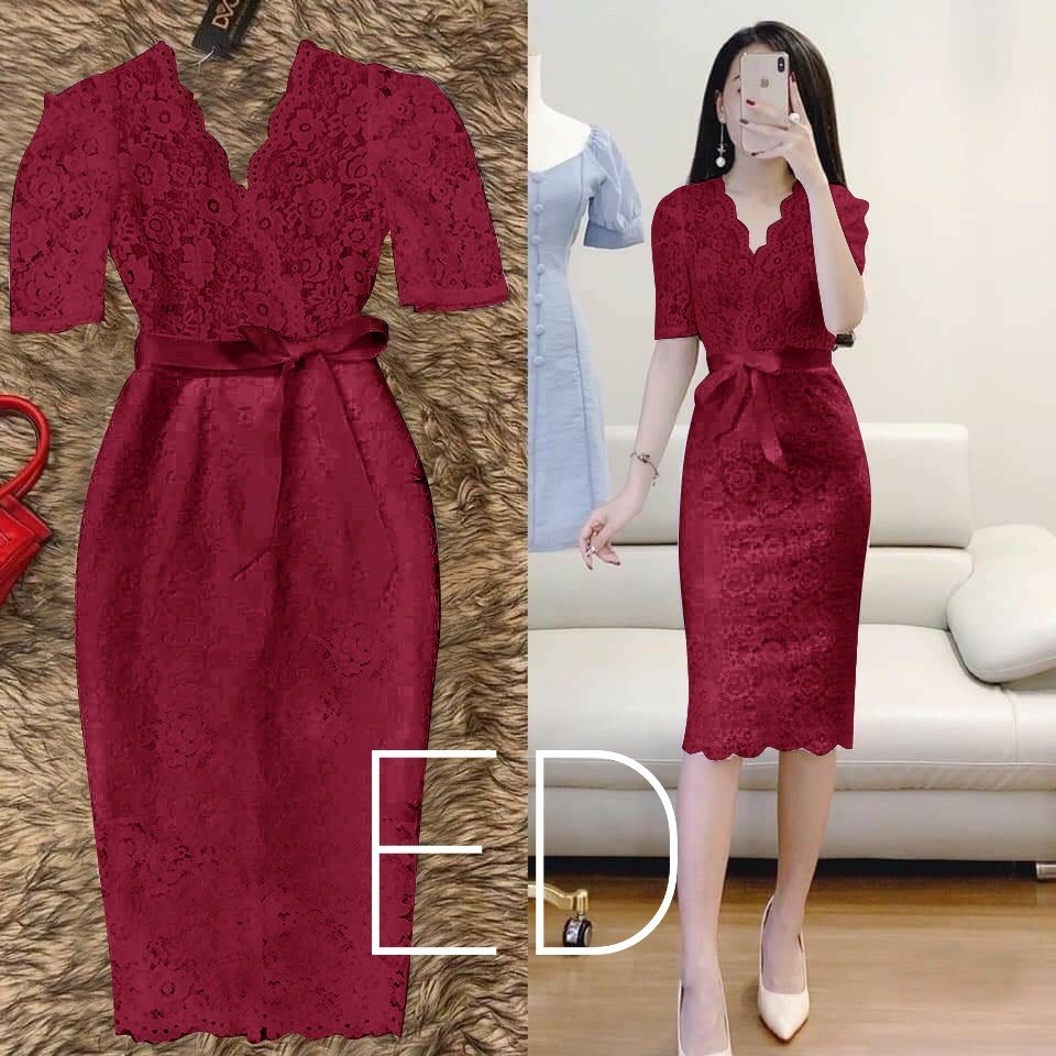 Beautiful Chlio Brukat Dress Chlia Dress Women's Christmas Dress ...