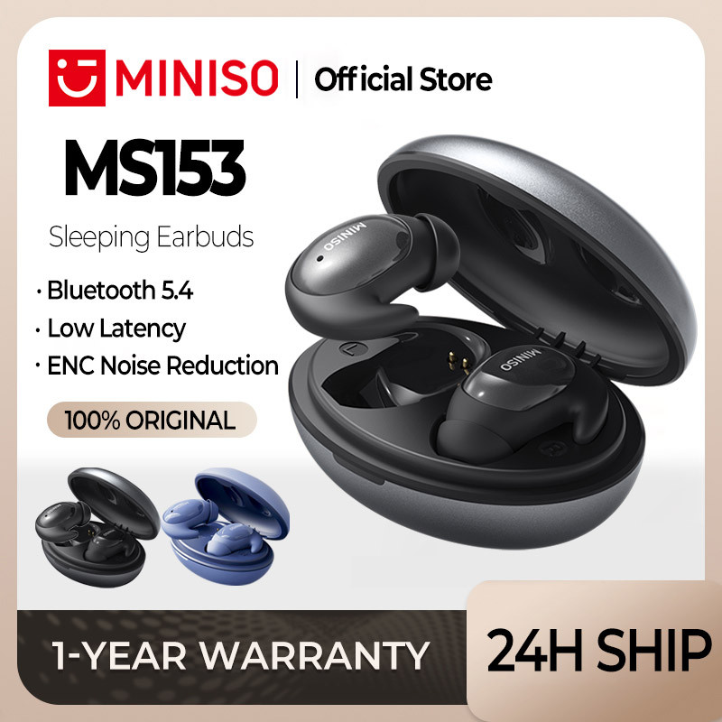 MINISO MS153 Wireless Earbuds Bluetooth Sport Earphone IPX5 Waterproof  Headphones Sleep Earphone Noise Reduction Earbud With Mic