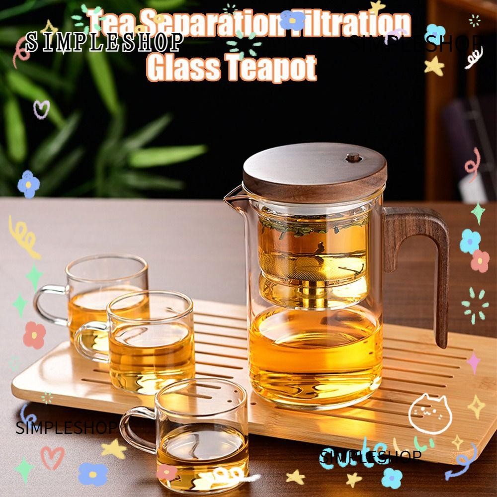 SIMPLESHOP Separation Bubble Teapot, with Infuser Tea Separation ...
