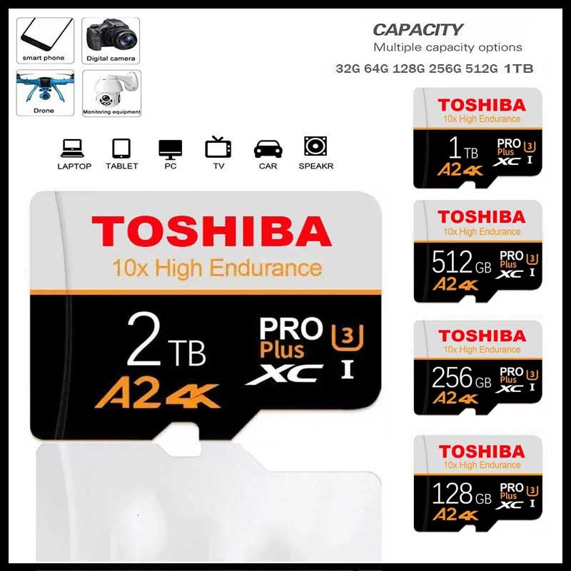 Micro Memory Card TF SD card 2TB 1TB 512GB 128GB 256GB 64GB 32GB U3 ...
