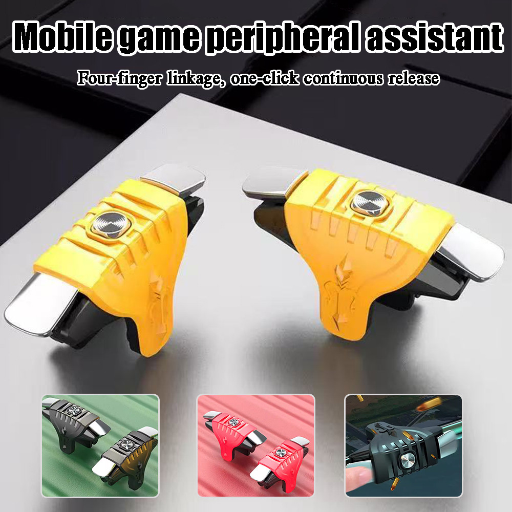 PUBG Mobile Gaming Trigger Buttons 1 Pair Mini Metal for Phones Game ...