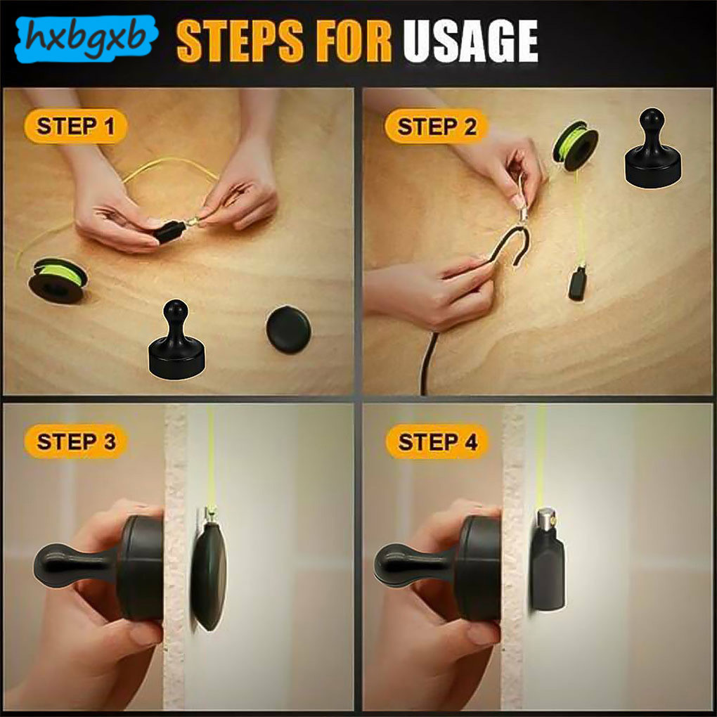 1/2/3 Electrical Wire Pulling Kit Wall Cable Threader Threading Puller ...