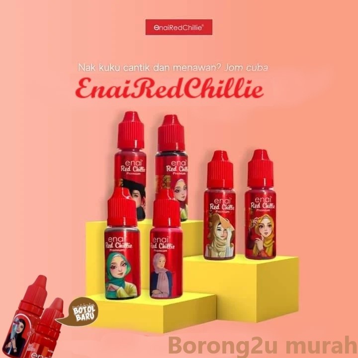 INAI RED CHILLIE / ENAI RED CHILLIE 10ml / ENAI HALAL VIRAL / BABY PINK ...
