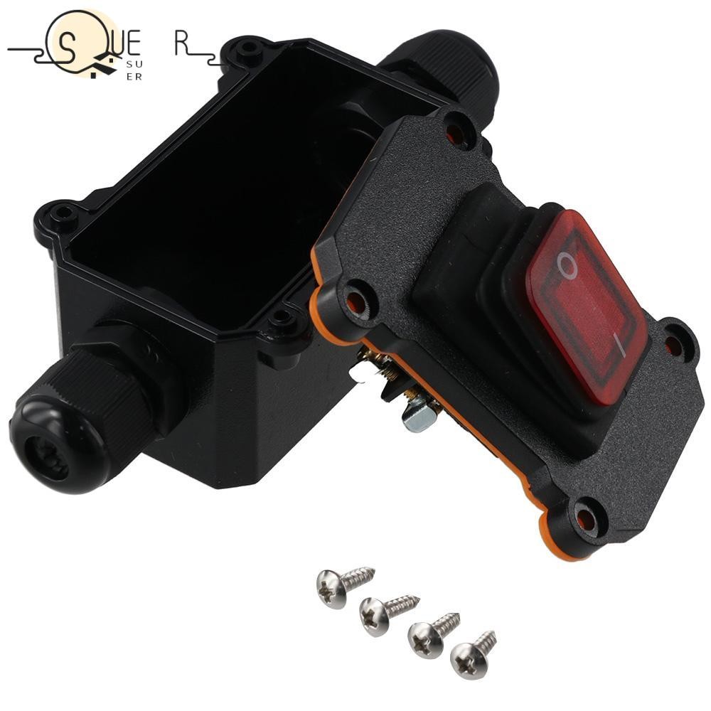 SUEREN Rocker Switch, 4Pin 2 Position 12V DC 20A Inline Cord Switch ...