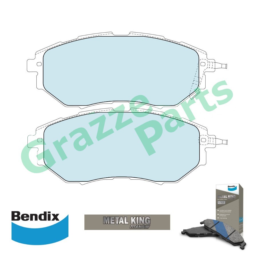 Bendix Metal King Titanium Disc Brake Pad Front for DB1722 Subaru ...