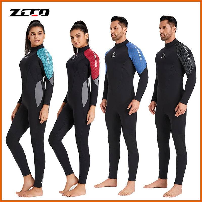 ZCCO 3mm Neoprene Wetsuit - Full Body Dive Skin For Men & Women, Snorkeling, Surfing & Scuba Diving