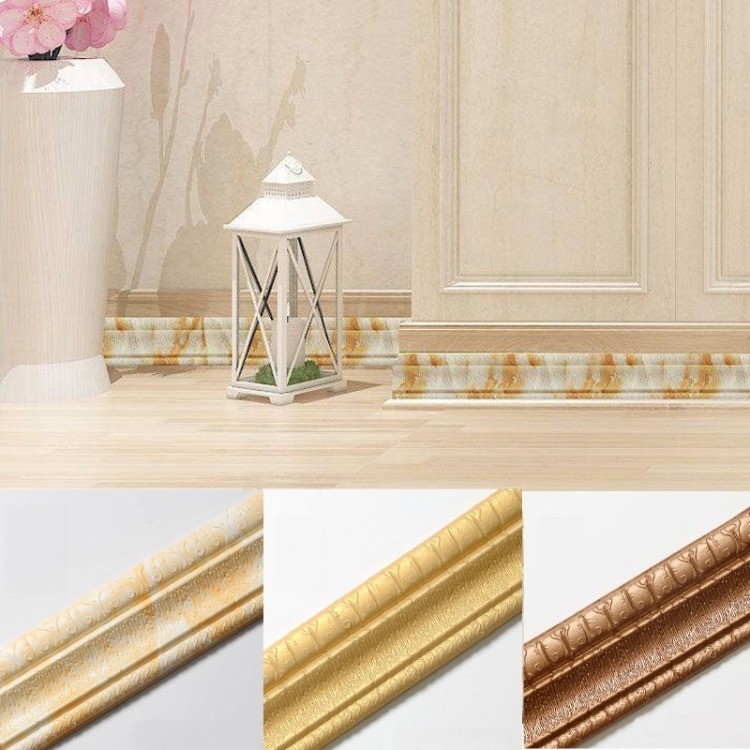 Brand new Wall Trim Line Skirting Border 3d Pattern Sticker Decorative ...