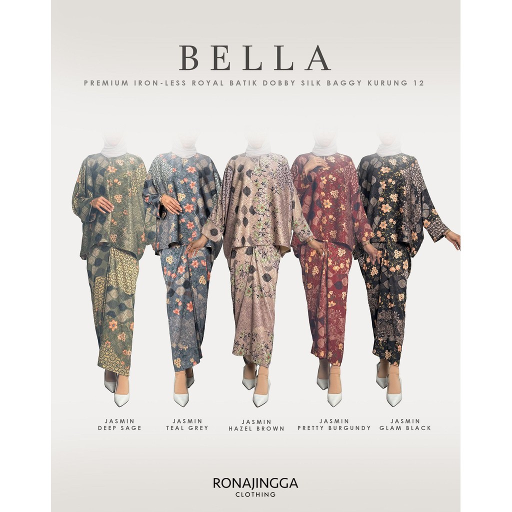 BELLA Royal Batik 2.0 Premium Iron-less Baggy Kurung | Shopee Malaysia