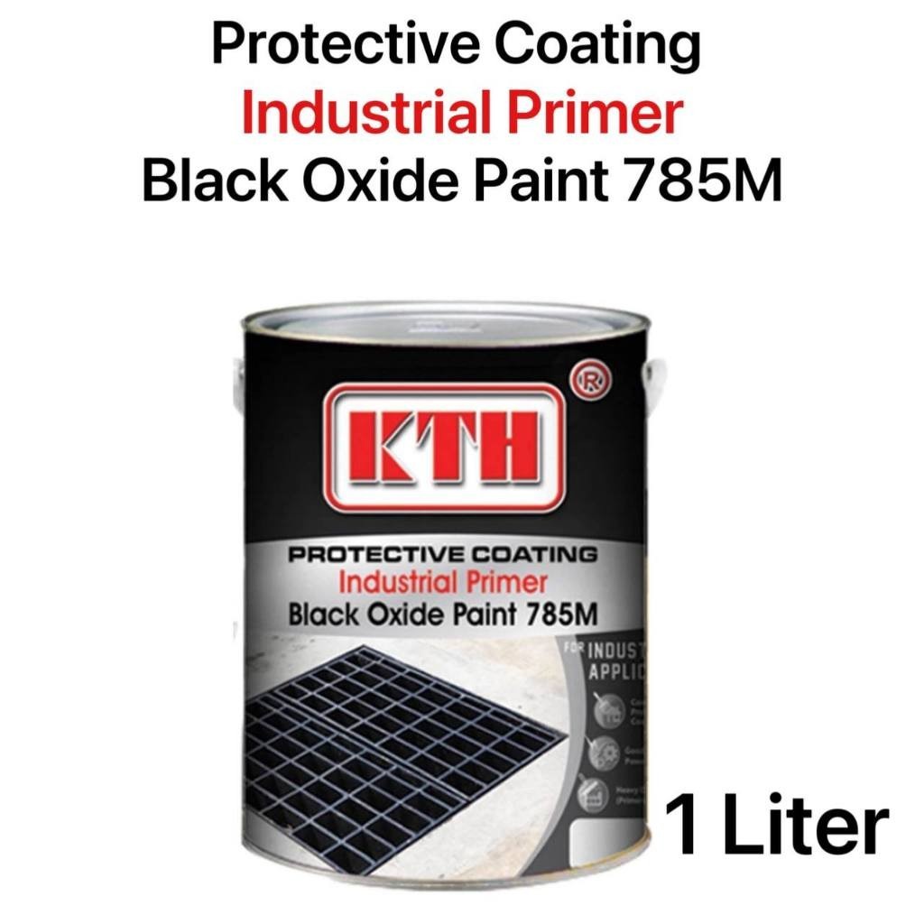 1L KTH 785M black paint cat besi cat hitam kilat cat kayu wood paint ...