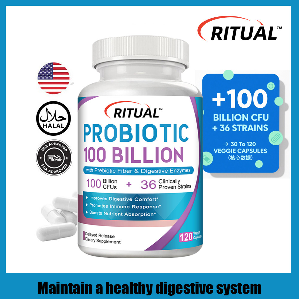 PROBIOTIC 100 Billion CFU Intestinal health Supplement Gut Health ...