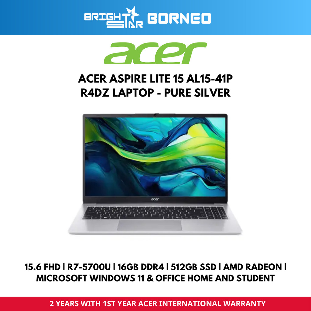 ACER Aspire Lite 15 AL15-41P-R4DZ Laptop - 15.6