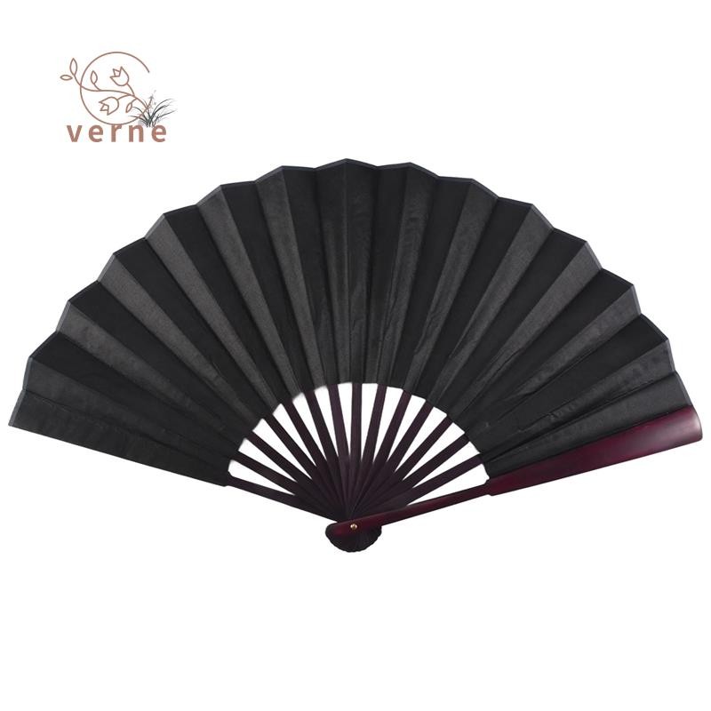 Folding Blank Hand Fan Calligraphy Writing Dancing Fan for Men's 33cm ...
