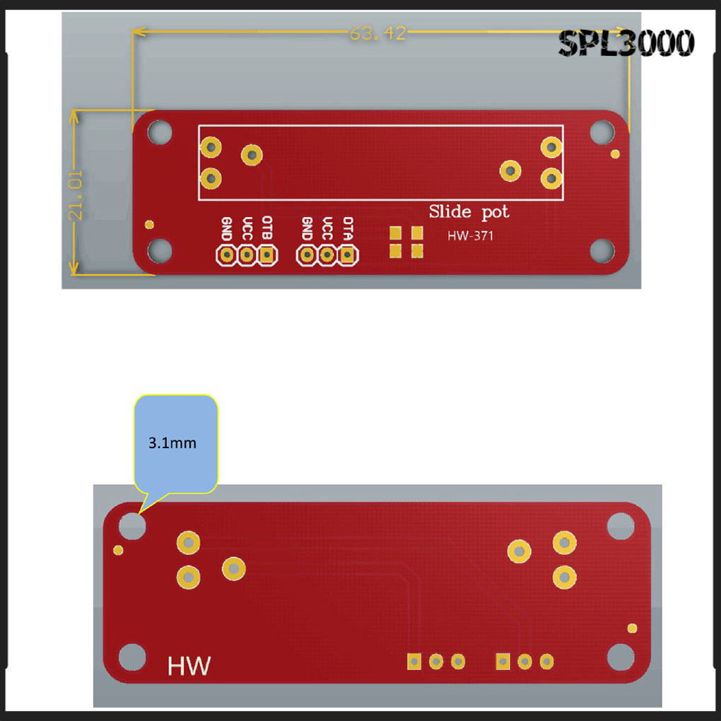 Adjustable Resistor Dual Analog Quantity Module For Voltage Regulation ...