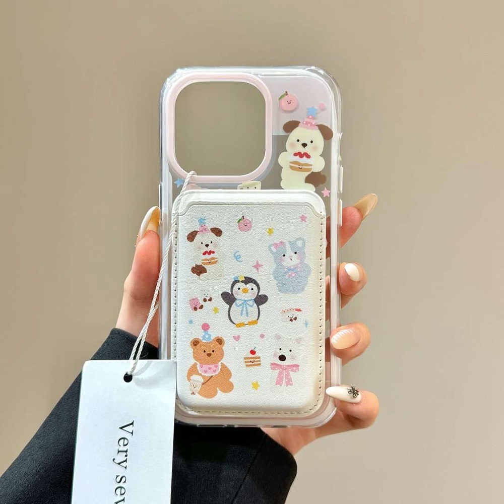 Cartoon Cute jellycat magnetic stand Phone case for iPhone16 15 14 13 Pro  Max shockproof camera protection against falling hard back cover | Shopee  Malaysia