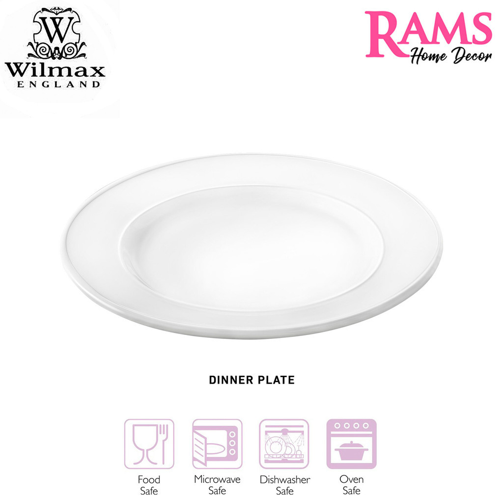 Wilmax Fine Porcelain Professional Dinner Plate / Dessert Plate / White ...