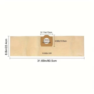 Karcher Wd3 Vacuum Cleaner Bag, Set Of 5 Straight Vacuum Cleaner Bags For Karcher Wd3 Wd 3 Premium Wd3200 Wd3500p A2204 A2204 A2534 Se4001