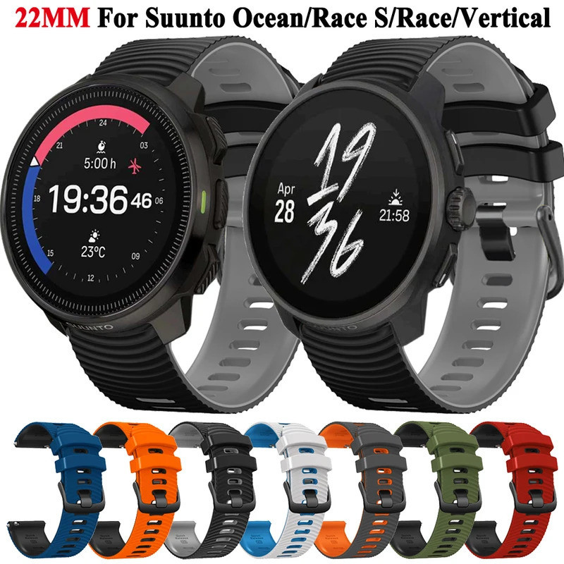 CZhkg 22mm Armband Für Suunto 5 Peak/Vertical Strap, Silikon
