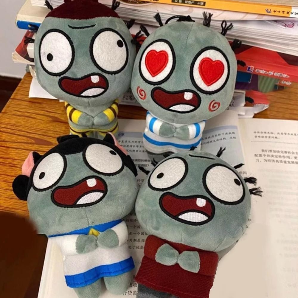 Zombie Talking Keychain Funny Cute Zombie Plush Doll Voice Pendant for