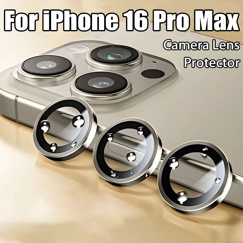 Titanium Metal Camera Lens Protector For iPhone 17 Air 16 15 14 Plus 13 ...