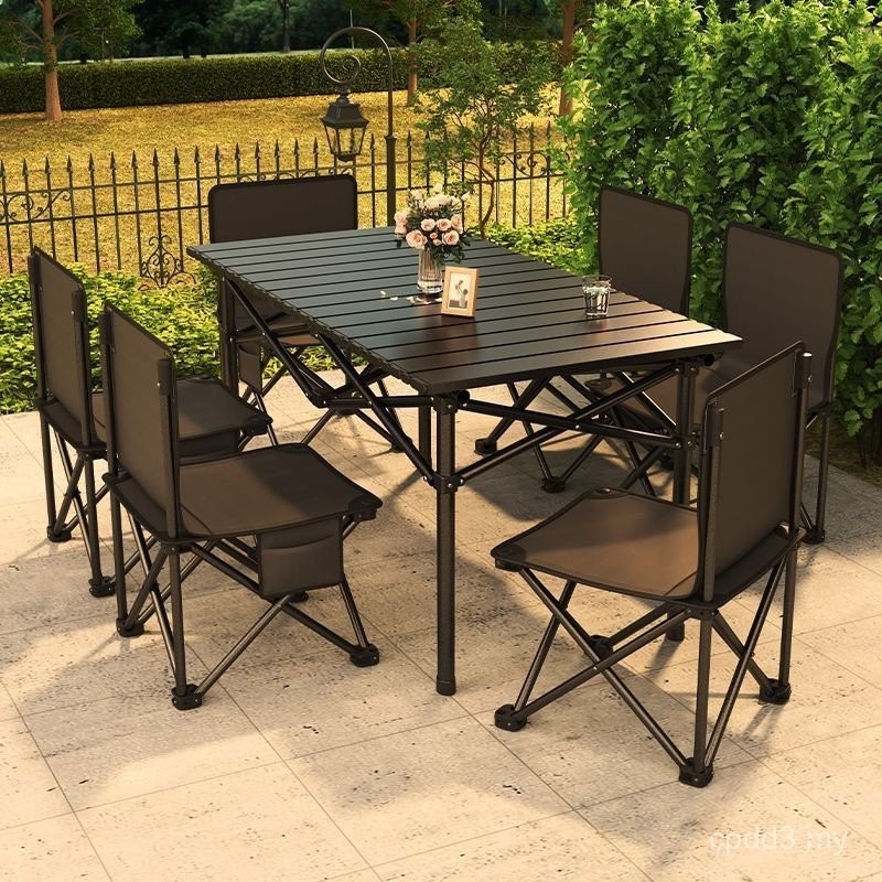 Ling Camping Outdoor Folding meja Egg Roll Table Camping barangan ...