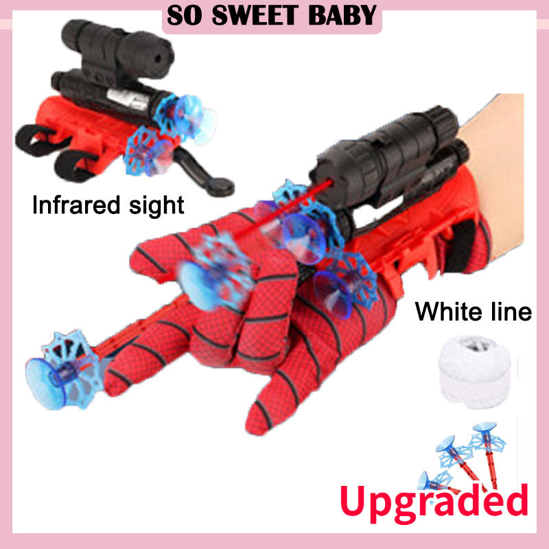 Upgraded Spiderman Glove Web Shooter Spider Launcher Toy Kids Wrist ...