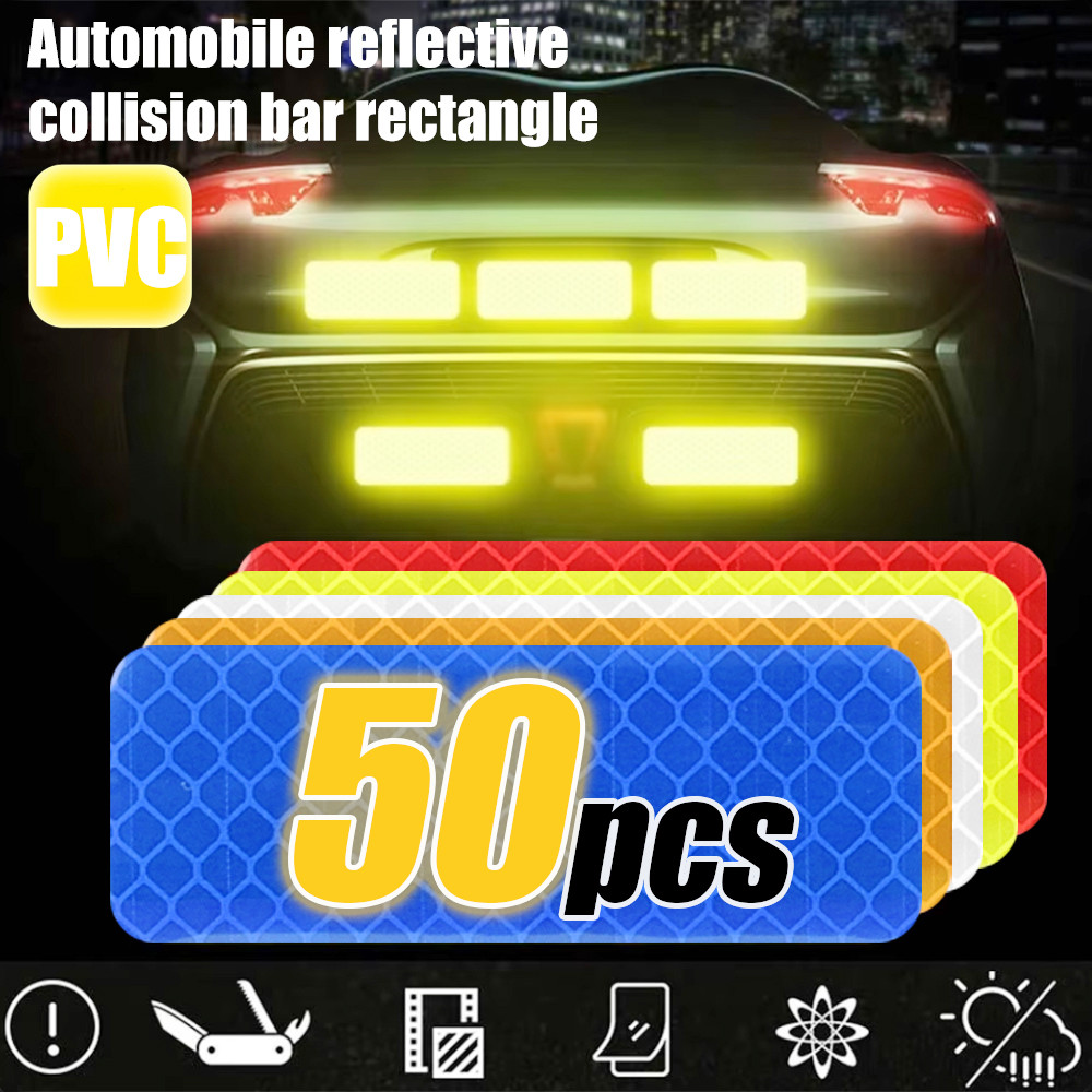 3*8cm Car Rectangle Reflective Strip - For Motorcycles, Electric ...