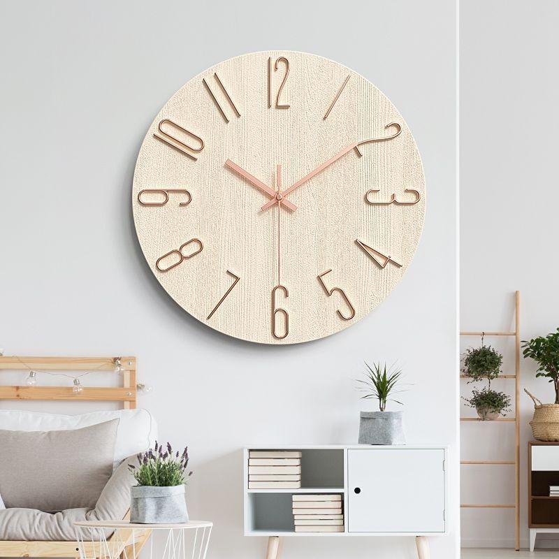 clock wall digital clock wall clock living room Jam mewah deria ringkas