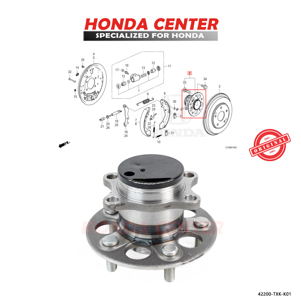 Rear Wheel Lava Bearing HONDA Wrv Brv 2022 2023 2024 2025 | Shopee Malaysia