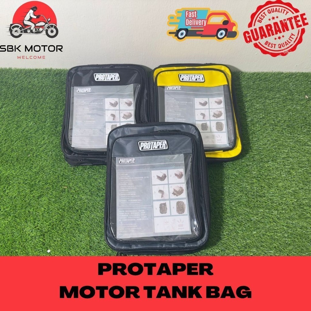 🔥【SBK MOTOR】PROTAPER Motorcycle Tank Bag | Magnetic Fuel Tank Storage ...